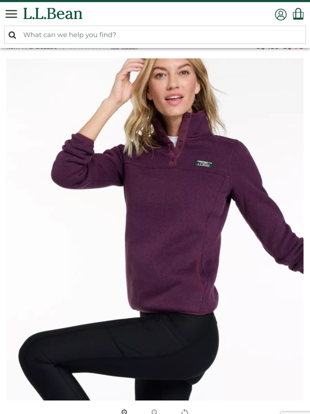 Ll bean fleece